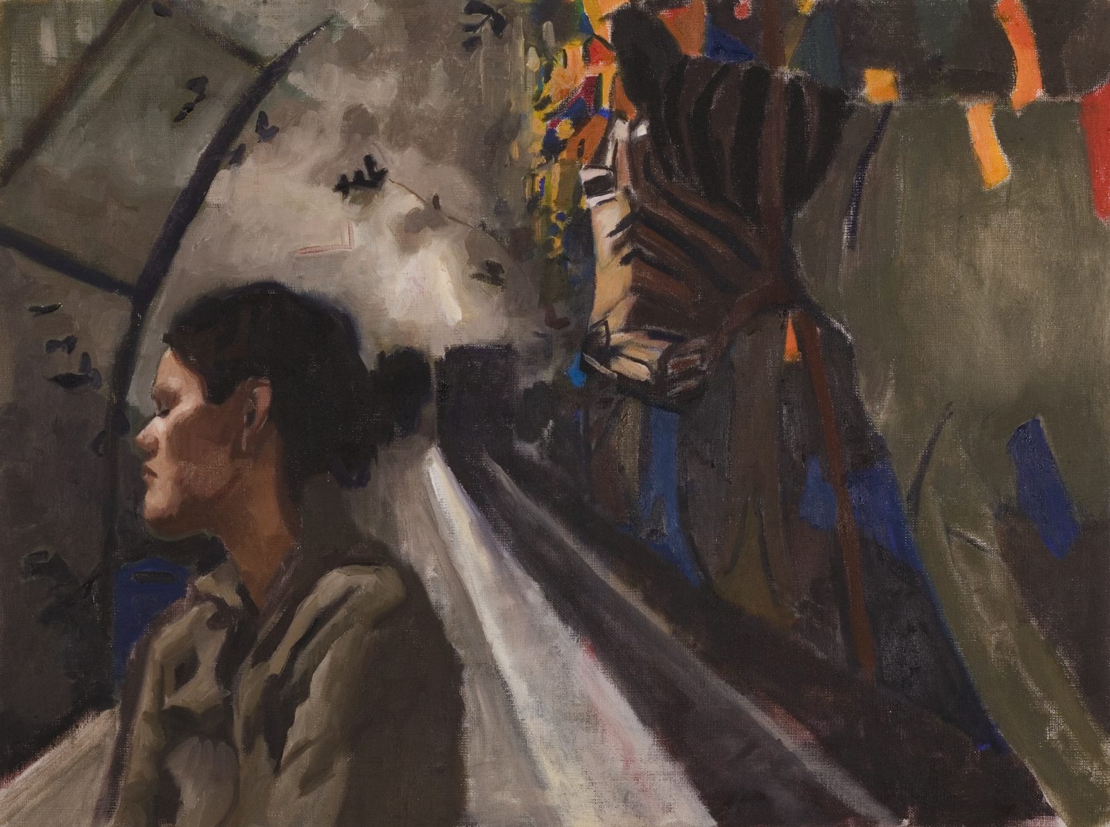 Zubway, Oil on linen, 24×18 in, 2005, by Soraya Hutchinson