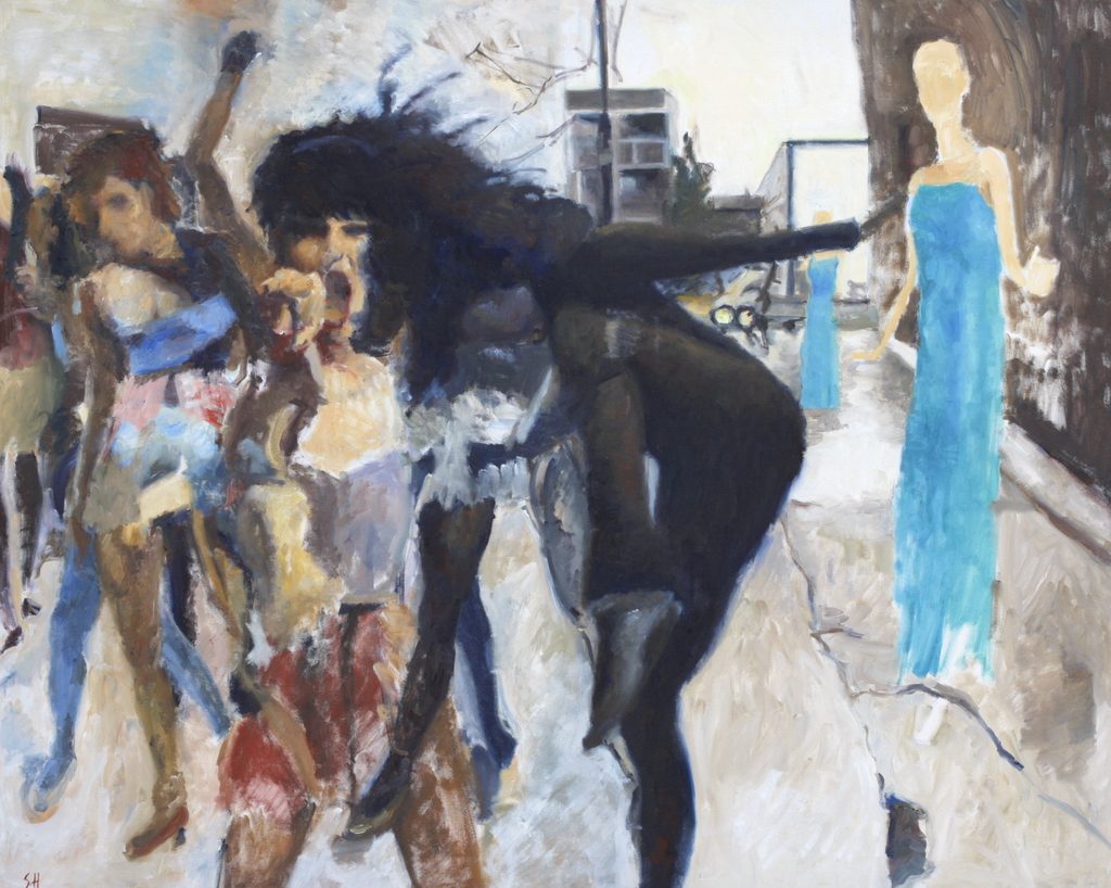 Revolution, Oil on linen, 72×60 in, 2016, by Soraya Hutchinson