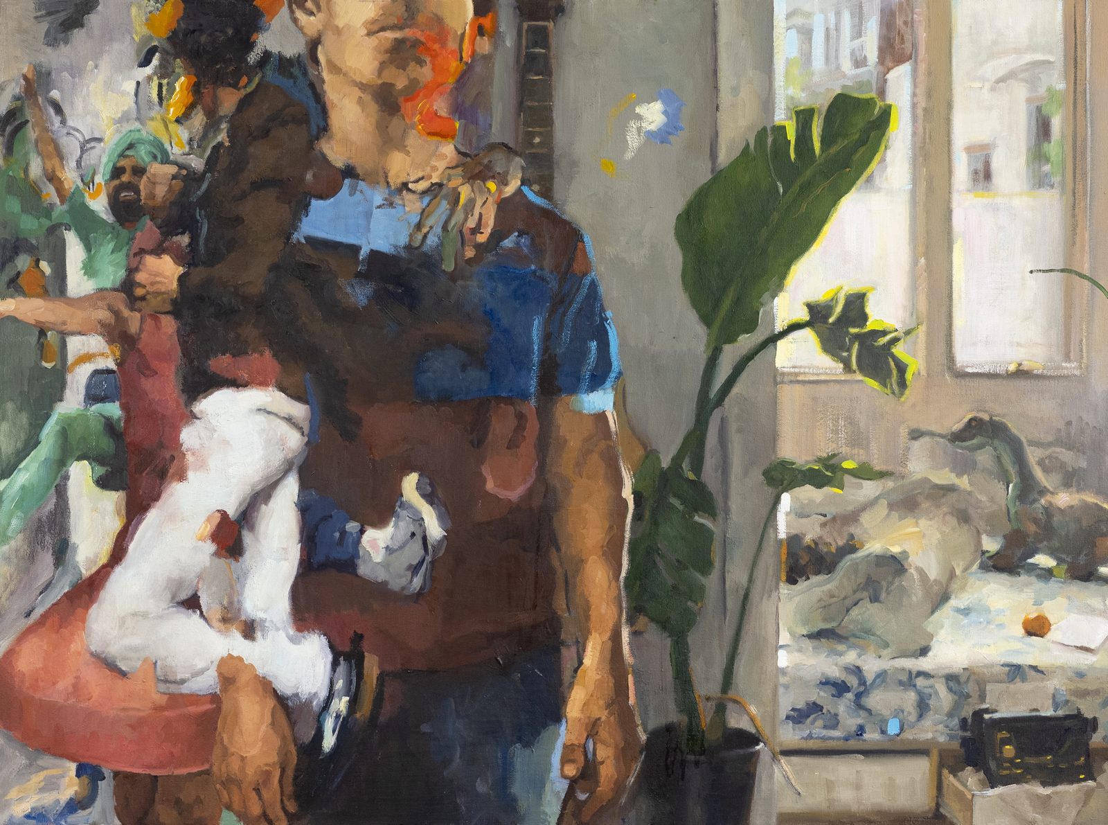 Musician In Me, Oil on linen, 40×30 in, 2021, by Soraya Hutchinson