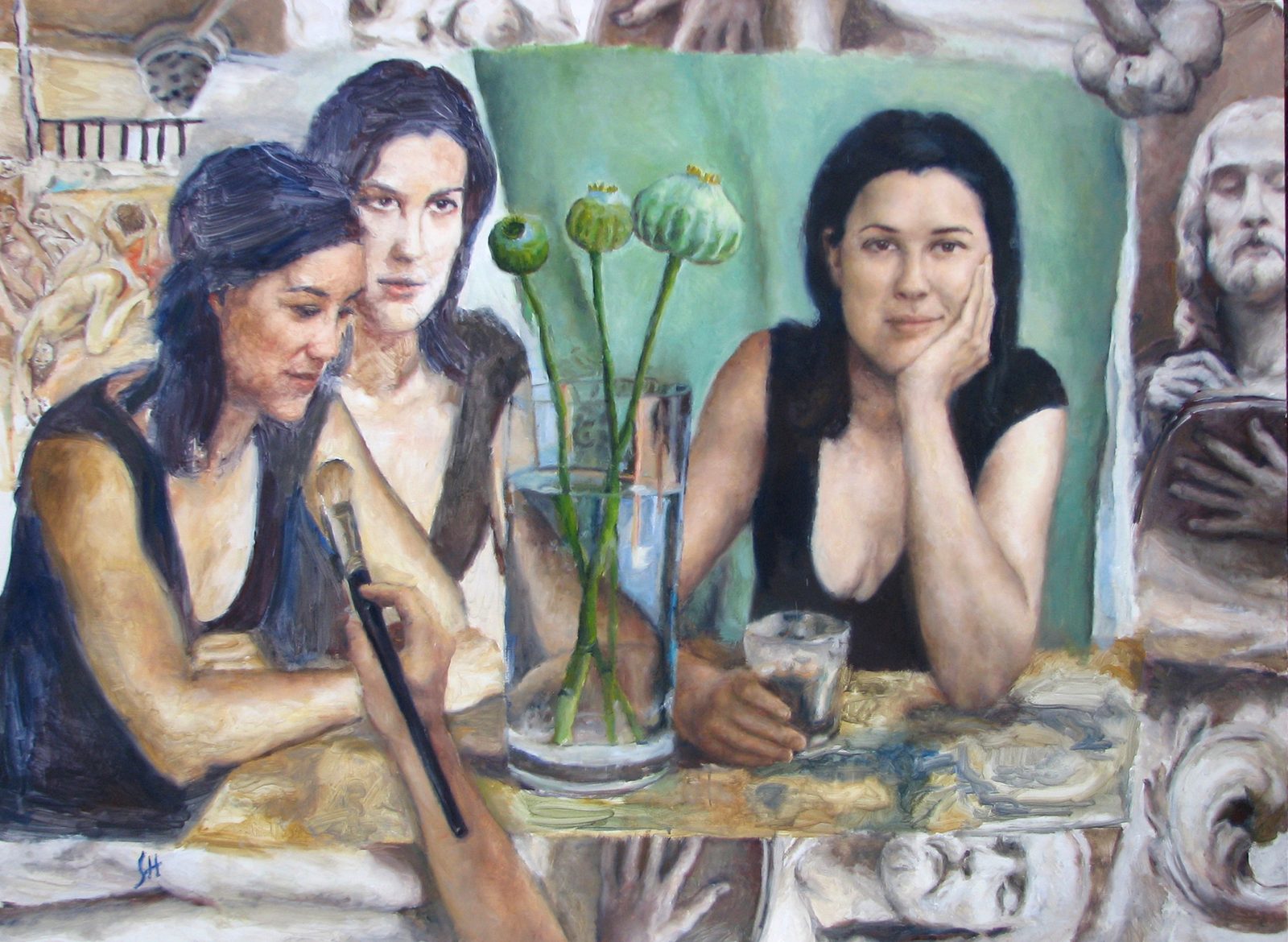 Misha, Oil on linen, 60×30 in, 2012, by Soraya Hutchinson