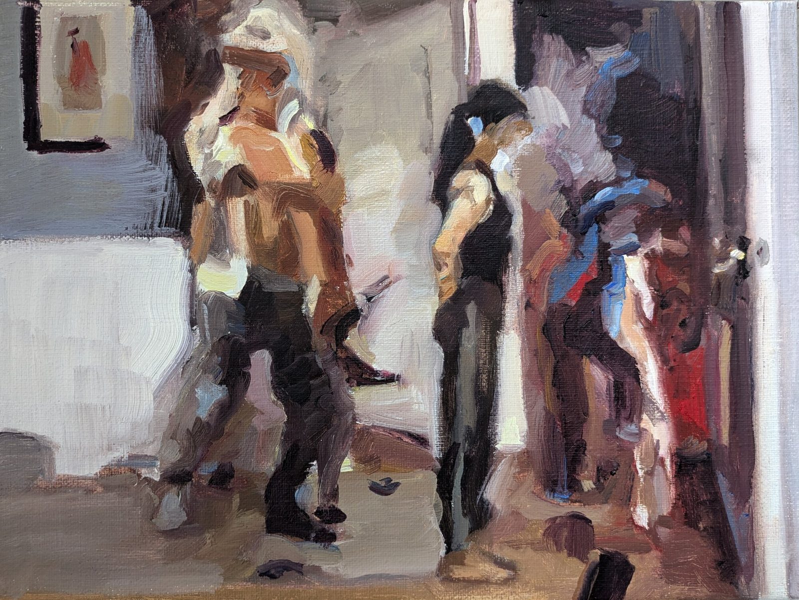 Closet Painting, Oil on panel, 12×9 in, 2024, by Soraya Hutchinson