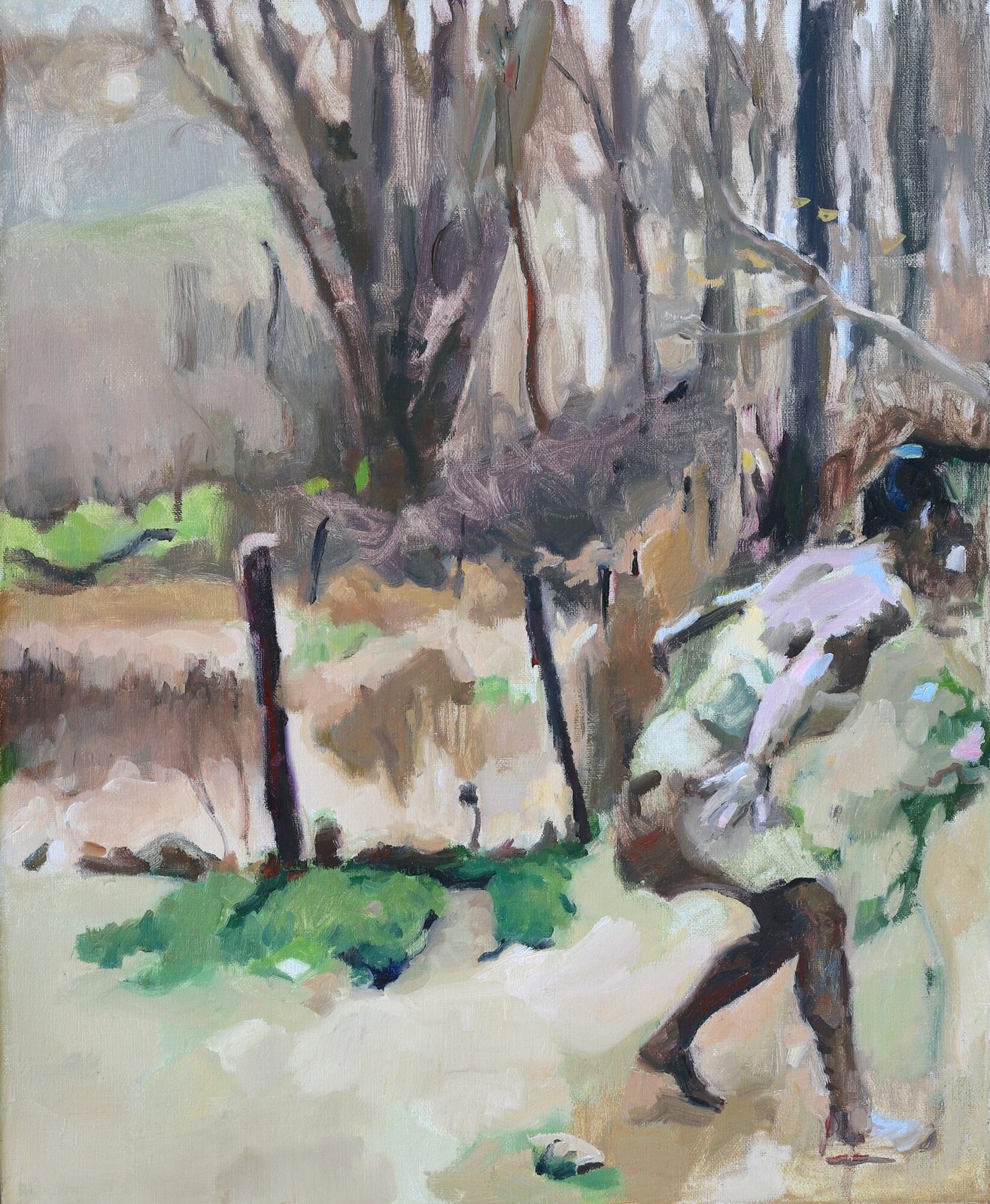 Into The Woods, Oil on linen, 18×22 in, 2024, by Soraya Hutchinson