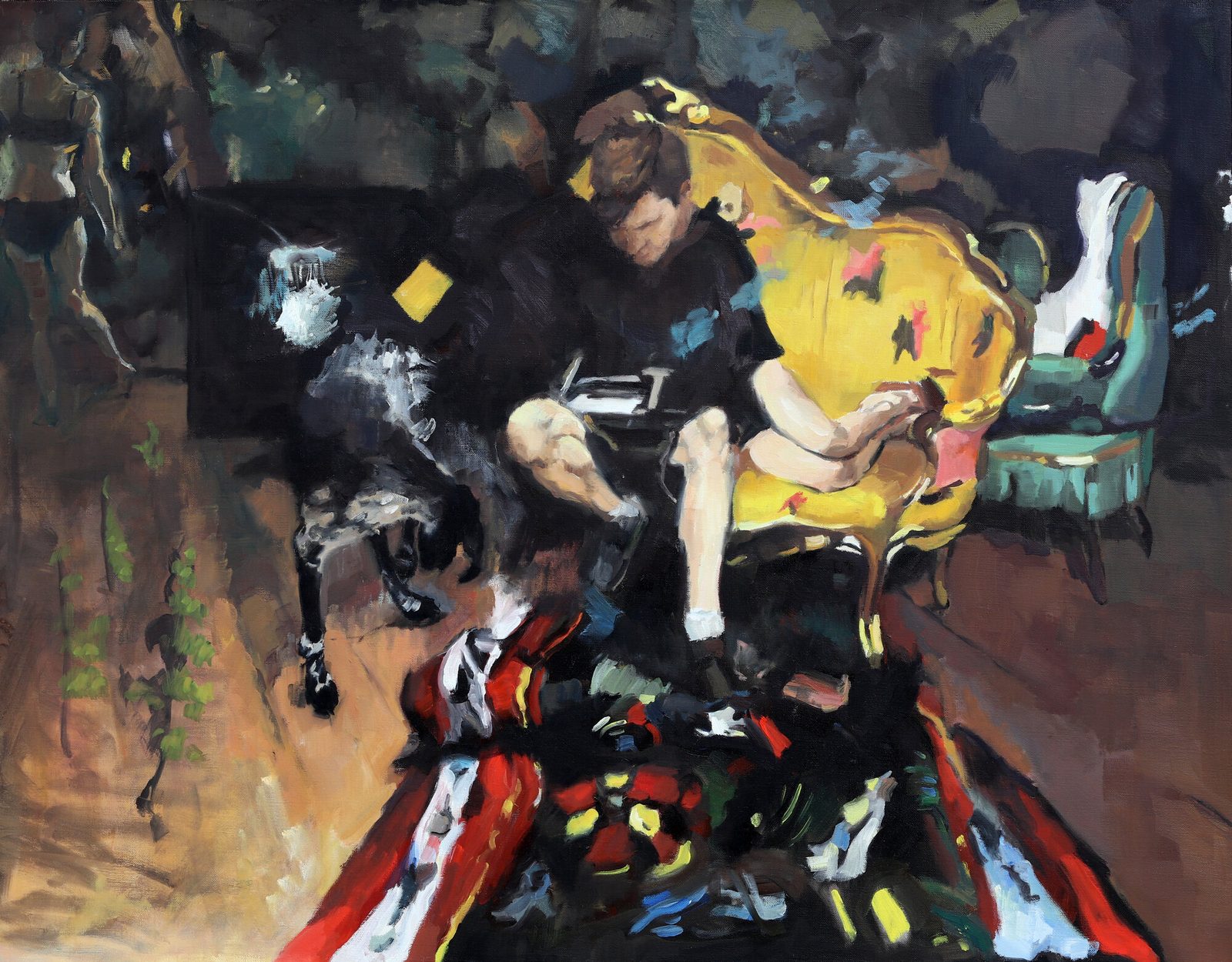 To Your Majesty, Oil on linen, 48×36 in, 2024, by Soraya Hutchinson