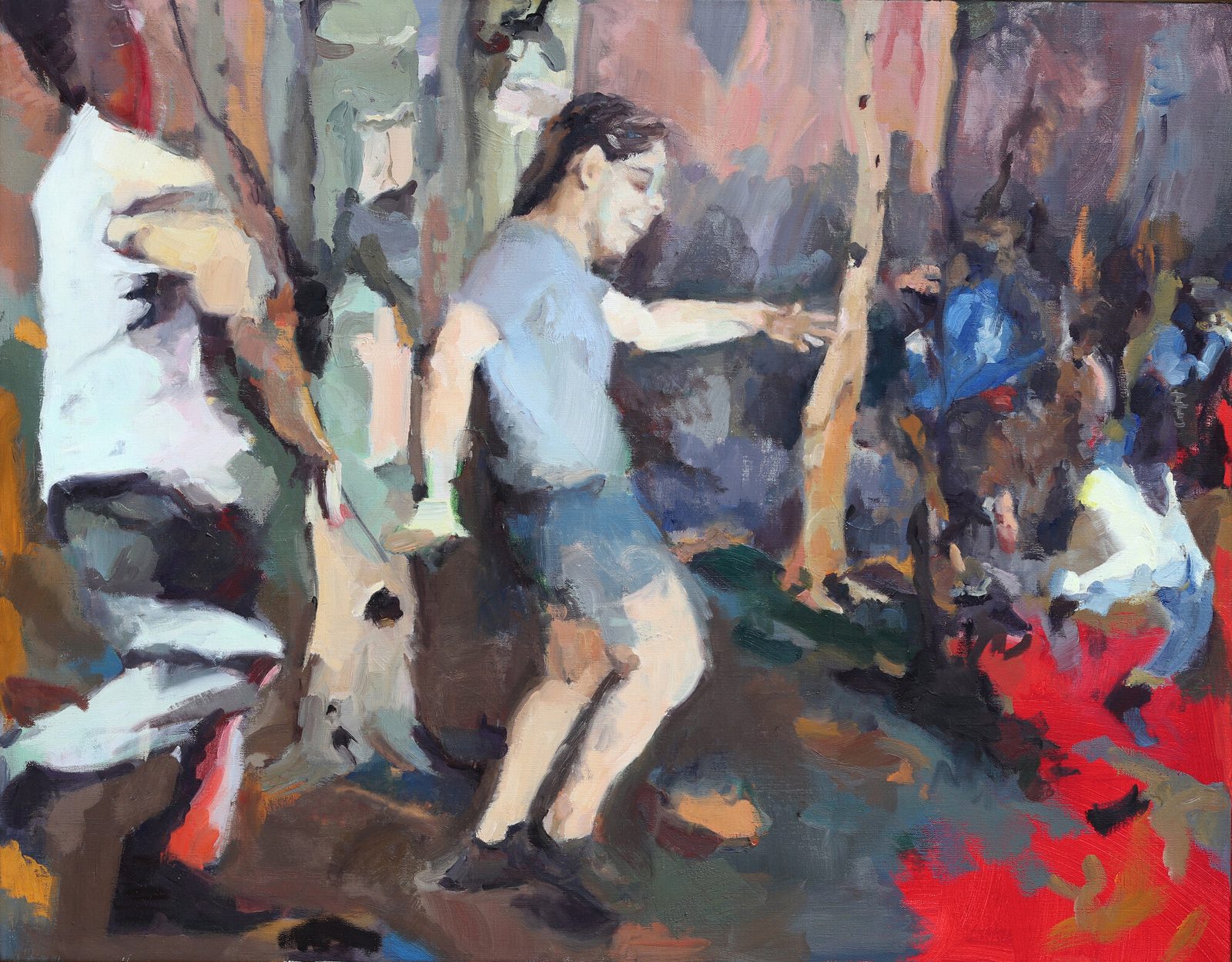 Forest Dance, Oil on linen, 36×28 in, 2026, by Soraya Hutchinson