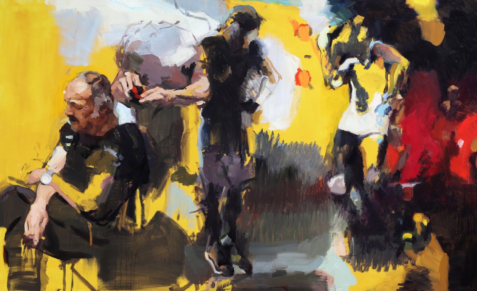 I'm Gonna Keep On Dancing, Oil on linen, 72×44 in, 2026, by Soraya Hutchinson