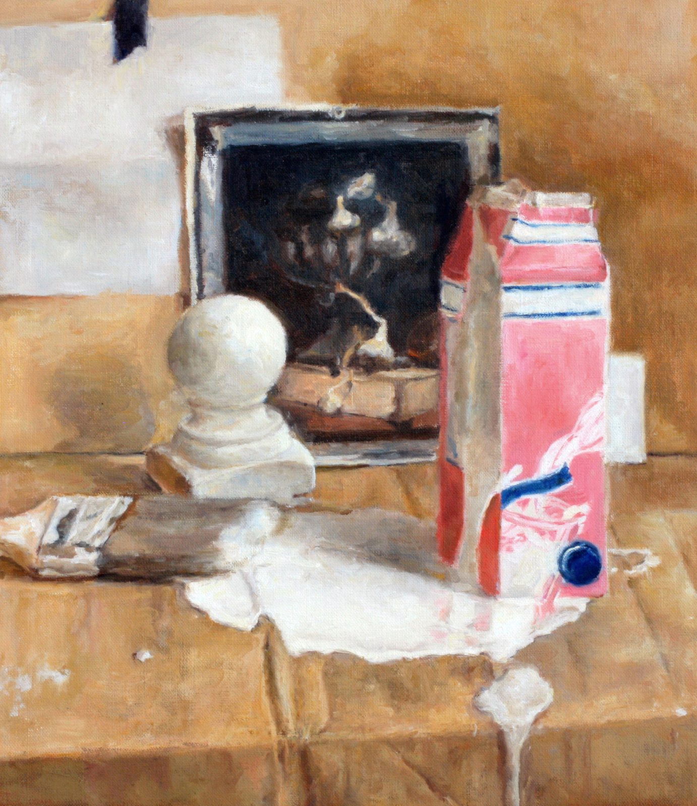 Escape, Oil on linen, 16×16 in, 2013, by Soraya Hutchinson