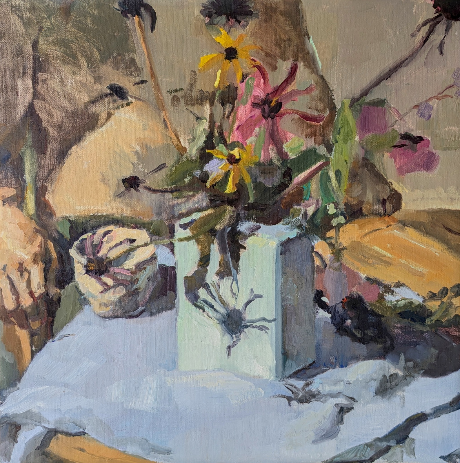 Reflections, Oil on linen, 24×24 in, 2025, by Soraya Hutchinson